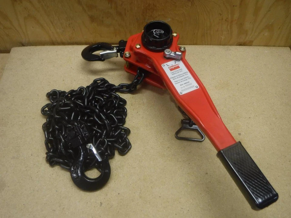 Nuevo polipasto de cadena de palanca DAYTON 48ME56 3000 lb. Elevador de elevación de 15 pies con capacidad de carga Foto 1 de 1