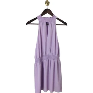 Naked Zebra High Neck Keyhole Lavender Purple Mini Dress Short NWT Size Small - Picture 1 of 9