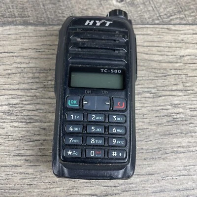 HYT  TC-580v Black Handheld 136-174 MHz  Two Way Radio ⚠️for Parts ⚠️ - Image 1 of 4