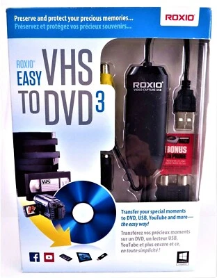 ROXIO Easy VHS to DVD 3 - Transfer Your Special Moments To DVD, USB - NEW Sealed - Image 1 of 4
