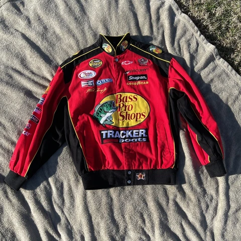 *NEW* Nascar Jacket Bass Pro Martin Truex Men's Small Cover