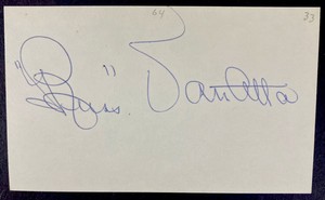 Russ Van Atta 1933 NY Yankees (Dec. 1986) Signed 3x5 Index Card St. Louis Browns