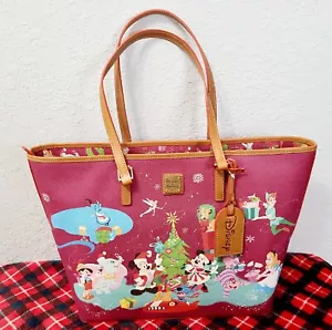 EXACT Tote 2023 Disney Park Dooney Bourke Christmas Mickey Mouse Bambi Purse Bag - Picture 1 of 4