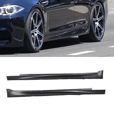 For BMW F10 5 Series 2011-2016 M Style Side Skirt Extension Panel Lip Foto 1 de 4