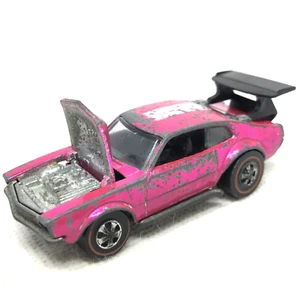 Hot Wheels Redline Mighty Maverick 1969 Hot Pink Made In United States - Picture 1 of 13