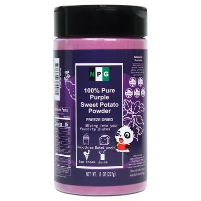 NPG Purple Sweet Potato Powder 8 Ounces, Natural Purple Dry Food Coloring Powder - Image 1 of 4