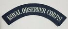 WWII to 1980 RAF ROYAL AIR FORCE OBSERVER CORPS SHOULDER INSIGNIA BADGE ATC 2