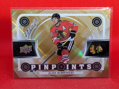 2022-23 UD MVP Pinpoints Gold Variant Blackhawks - ALEX DeBRINCAT - Image 1 of 2