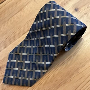 Corbata LS Tiemakers Marrón Rigizas Cruzadas 143 x 9,5 cm Ancho - Imagen 1 de 9