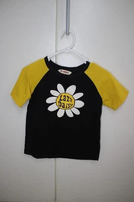 Dangerfield Dangerkids Niños Negro Amarillo LAZY DAISY Camisa Top Talla 5 Foto 1 de 4