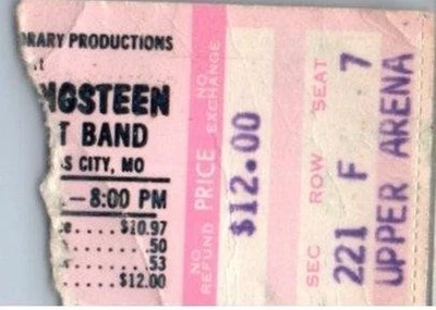 Bruce Springsteen Concert Ticket Stub February 5 1981 Kansas City Missouri - Image 1 of 2