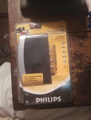 Philips RF Modulator Video RCA to Coaxial Converter Model PH61159 NEW SEALED - Image 1 of 4