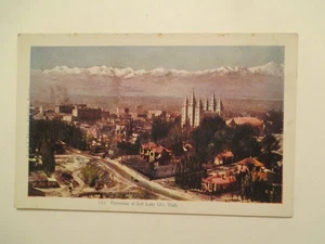 Salt Lake City Utah Postcard Panorama UT - Picture 1 of 2
