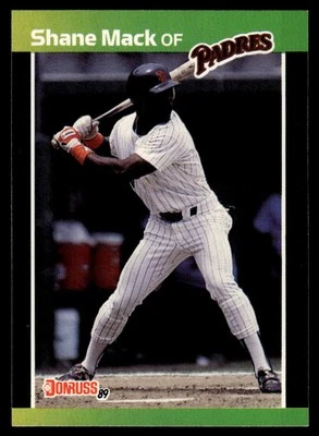1989 Donruss #538 Shane Mack "LEAF, INC." & "*Denotes - Image 1 of 2