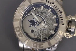 INVICTA NFL Dallas Cowboys 58mm Stainless Steel Grey Dial, Automatic Watch - Picture 1 of 7