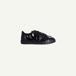Kickers Childs Black Leather Flat Lace up Shoes EU 36 UK 3 - Picture 1 of 16