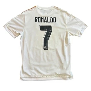Adidas Real Madrid #7 Ronaldo 2015/16 Heim Fußball Trikot (L) - Bild 1 von 8