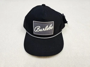 Neu mit Etikett Burlebo Truckermütze schwarz verstellbar mit grauem Patch & Seilbesatz-Design - Bild 1 von 5
