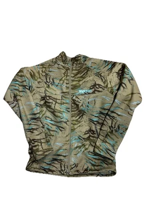 Chaqueta Burton Para Hombre Mediana Verde Azul Camuflada Forrada de Vellón Exterior Informal Bolsillo con Cremallera Foto 1 de 4