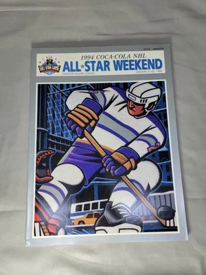 1994 NHL All Star Game Program Madison Square Garden Score Card Inc  - Image 1 of 4