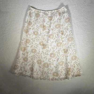 Le Suit Womens Skirt Size 14 Midi A line Jacquard Floral Vintage Inspired Office - Image 1 of 4