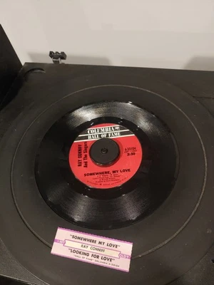 Ray Conniff, Somewhere My Love/Looking For Love 1966 Tested Jukebox Tag - Image 1 of 3