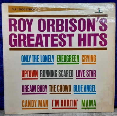 Roy Orbison: Roy Orbison's Greatest Hits; Monument; SLP 18000; 1963; Good - Image 1 of 4