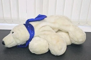 Vintage Tesco Magical Friends Eisbär großes Stofftier Plüschtier 21 Zoll Nase an Schwanz - Bild 1 von 12