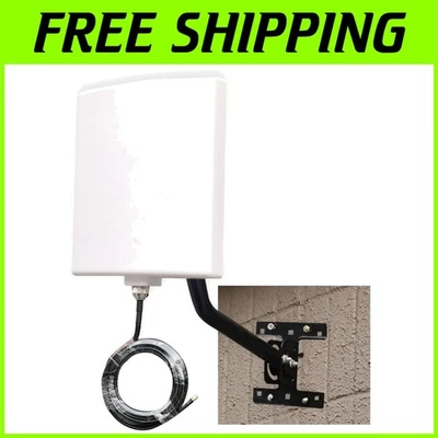 Directional Outdoor WiFi Antenna with SMA Adapter - Plug and Play Installation - Image 1 of 4