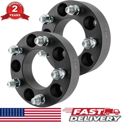 New 2Pcs 5x5"to 5x5" Wheel Spacers 1.5" 14x1.5 87.1mm for Chevy C1500 Dodge GMC Foto 1 de 4