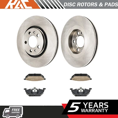 Rotores de freno de disco delanteros y pastillas de cerámica 6 piezas para Volkswagen Golf 2000-2006 Foto 1 de 4