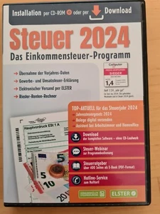 Steuer 2024 Einkommenssteuer Steuererklärung Steuerprogramm Aldi - Bild 1 von 2
