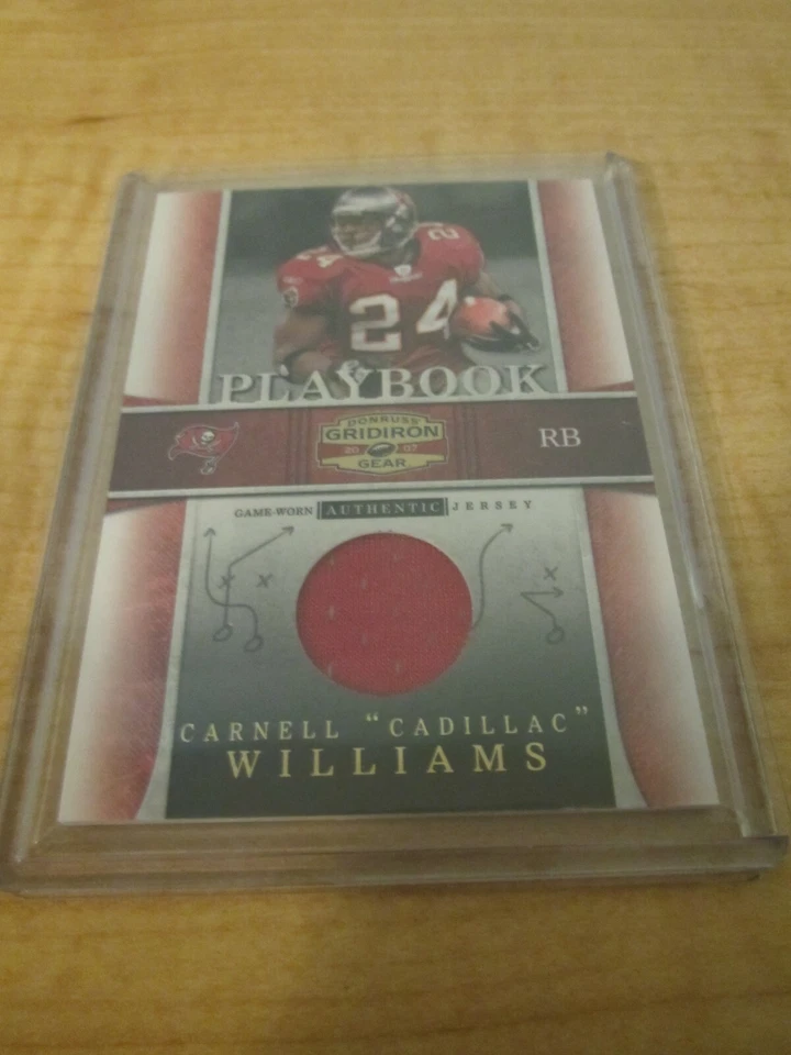 2007 Donruss Gridiron Gear Playbook Carnell "Cadillac" Williams Jersey 202/250 - Image 1 of 2