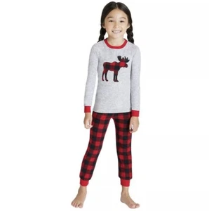 Eddie Bauer Christmas Kids Pajama Sleep Set Girls Sizes 3T-6 - Picture 1 of 4