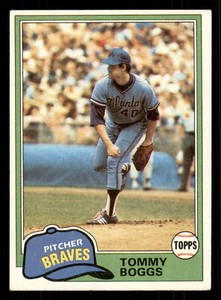 1981 Topps Tommy Boggs #132  Atlanta Braves