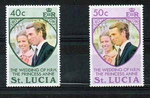 Juego Boda Real Santa Lucía 1973 MNH - Imagen 1 de 1