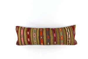 12x36 Ethnic Rug Pillow Decorative Vintage Faded Carpet Boho Cushion Cover 3968 - Picture 1 of 3