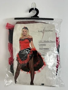 Leg Avenue Moulin Dancer Costume Sequin Trimmed Off Shoulder Dress Women’s S/M - Picture 1 of 6