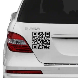 Custom QR Code Sticker Personalized Design Wall Business Vinyl Waterproof Decal - Picture 1 of 8