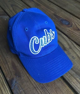 NWOT Cubs genuine merchandise blue sparkle glitter embroidered women's hat - Picture 1 of 12