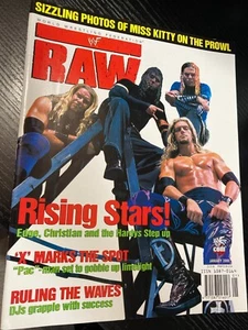 WWF WWE RAW Magazine JANUARY 2000 Edge Christian Hardys + Diva Poster - Picture 1 of 4