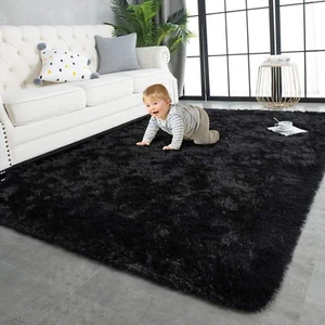 Tappeti Shaggy Super Morbidi Tappeti Soffici, 4x5,9 Piedi, Tappeti Moderni da Interno in Peluche - Foto 1 di 4