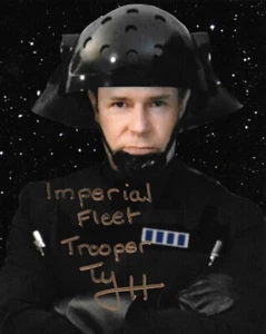 TY HURLEY in STAR WARS: SOLO als Imperial Fleet Trooper. In Pers.COA. 10"x8" #484 - Bild 1 von 2