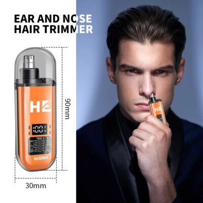 Ear and Nose Hair Trimmer With LED Display Nose Clippers Facial Hair Trimmer New - Image 1 of 4