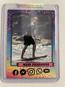 2021 G.A.S. MARK ZUCKERBERG POINT ZUCK PINK SUNSET ROOKIE CARD GAS ONLY 339 - Picture 1 of 3