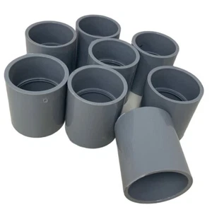 Lote de 8 nuevos acoplamientos de conducto hembra PVC gris Carlon 1,5" CPLG E940N - Imagen 1 de 2