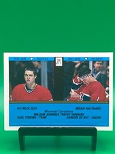 1989-90 O-PEE-CHEE Hockey Sticker FRENCH Patrick Roy Brian Hayward #211 