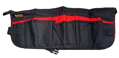 King Roy Adult Nylon 13-Pocket Super Waist Tool Apron Work Belt Black Red - Image 1 of 4