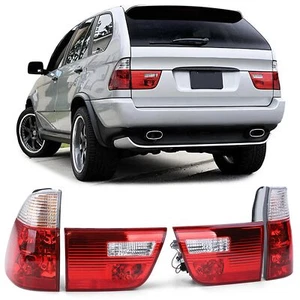 Rückleuchten SET für BMW X5 E53 ab 1999-2003 in Rot Klar - Bild 1 von 4