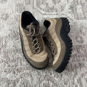 Vintage Nike ACG Hiking Trail Outdoor Mens 6.5 Shoes Brown Orange Black Canvas - Picture 1 of 13